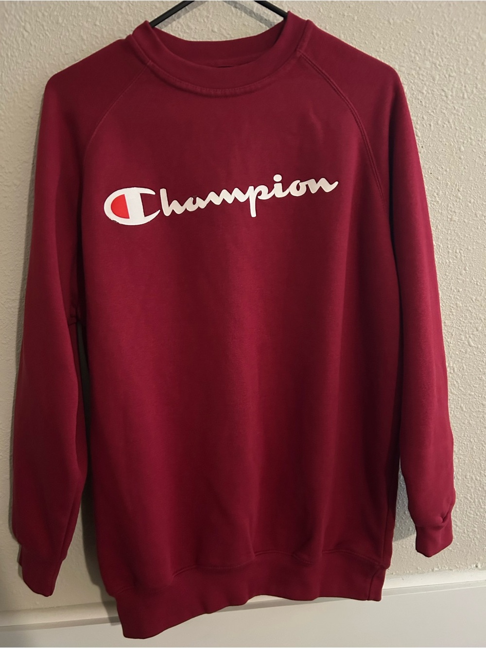 Champion Powerblend Fleece Script
Logo Crewneck Sweatshirt